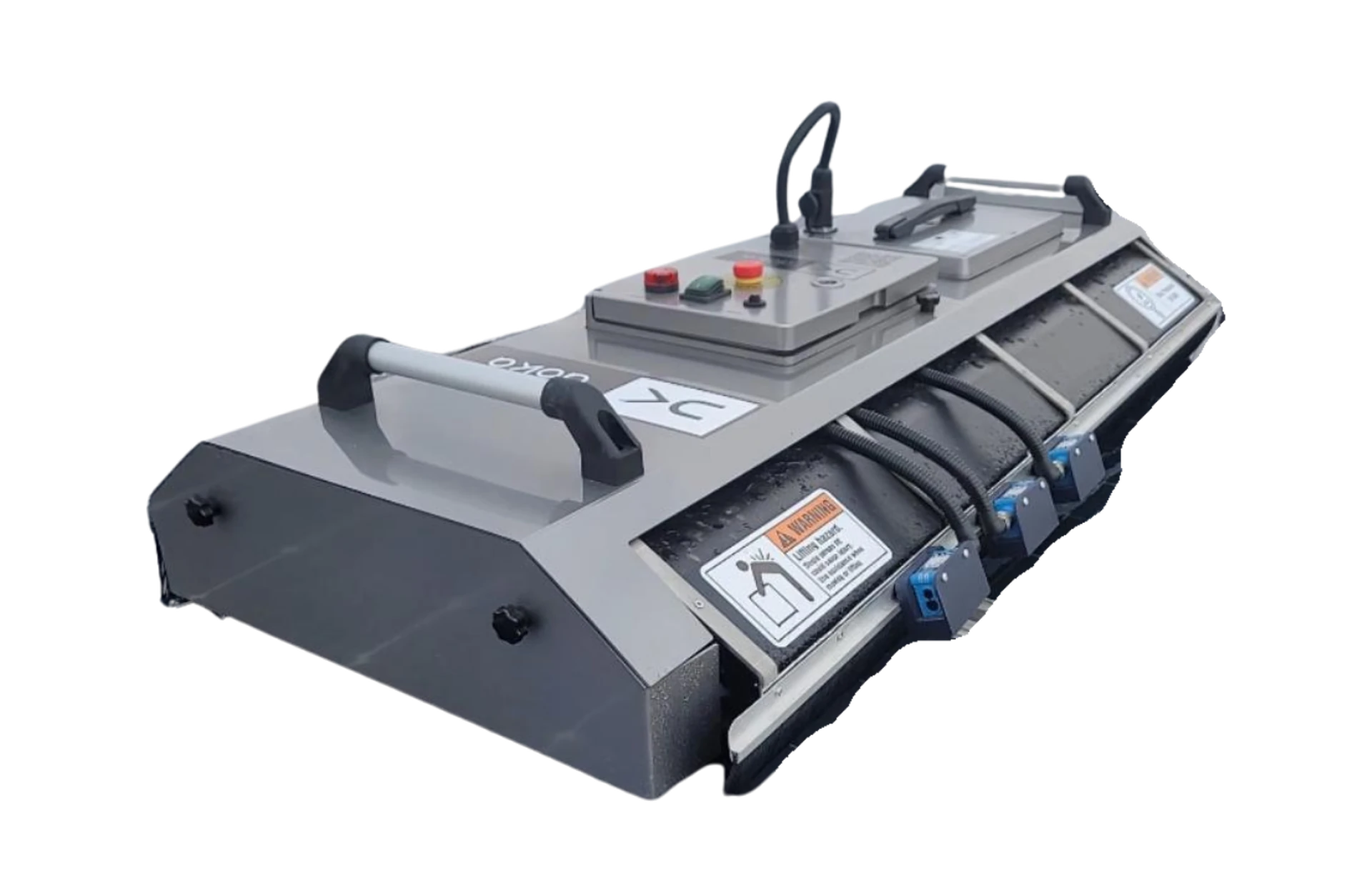 FK-1000-V3 solar panel cleaning robot — 1000 mm brush, 1800 m²/h, semi-automatic mode
